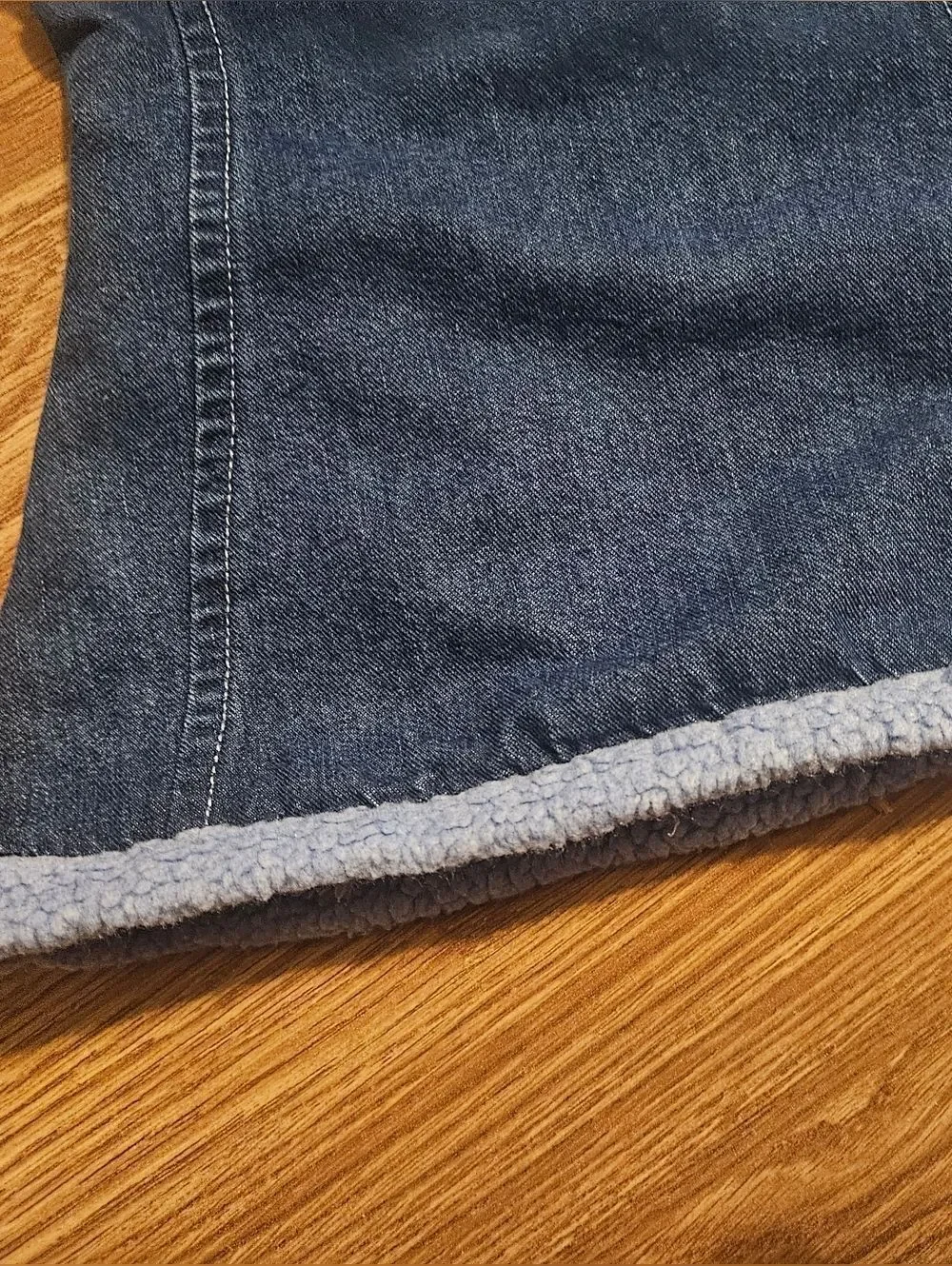 Y2K Vintage OshKosh Baby Denim Sleeveless Dress with Light Blue Trim